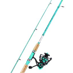 Sougayilang Fishing Rod and Reel Combo, 2-Piece 5-Foot 6-Inch Graphite & Fiberglass Rod, Durable and Strong, Quickset Anti-Reverse Fishing Reel (1Pack/2Pack)