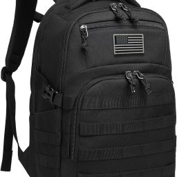 Wotony Military tactical backpack, backpack for men black small tactical assault bag